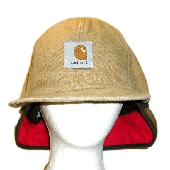 Carhartt Vintage Dog Ear Ear Flaps Mens Hat Cap sz. Large Made in Usa - Picture 1 of 5